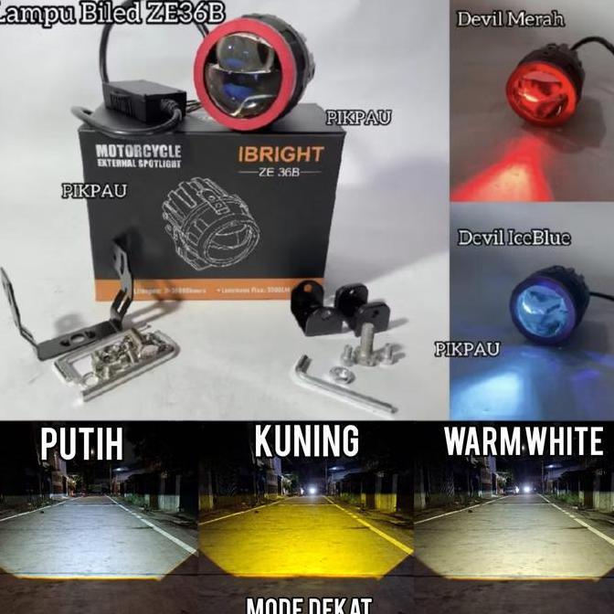 Ibright Lampu Tembak Biled Laser Ze36B Original 5 Kabel Allshop