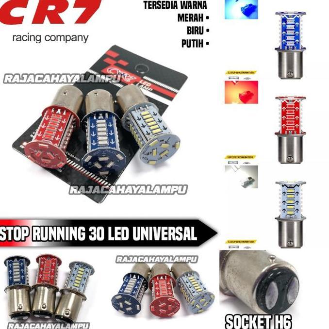 Lampu Stop Led Running 30 Mata Led Running Stop Universal Motor Matic Bebek Moge 12V Stoplamp Motor 