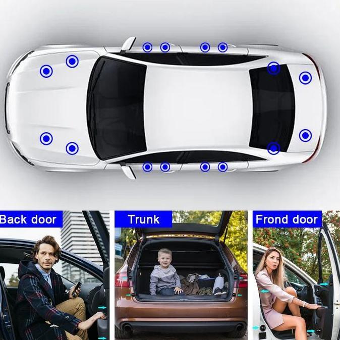 KOZOROSTORE 10pcs/Set Car Door Shock Absorber Gasket/Gasket Pintu Mobil/Gasket Peredam Kejut Pintu M