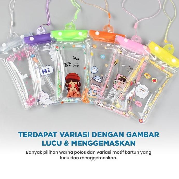 Sarung HP Waterproof Premium Motif Kartun Case HP Anti Hujan Air Karakter Official SnownStore