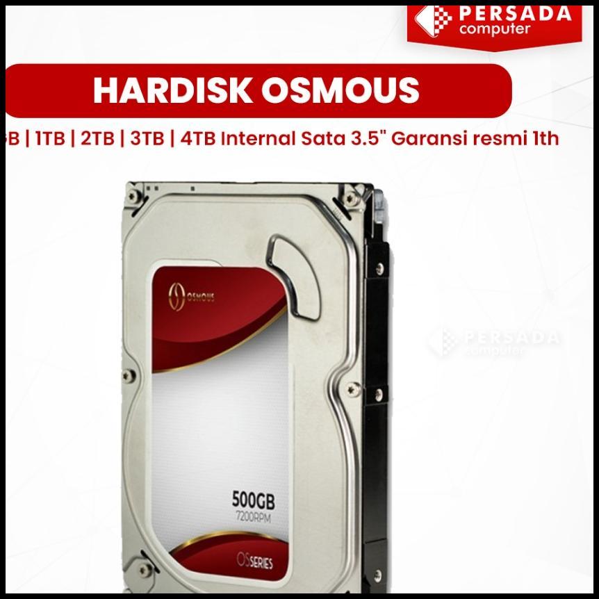 Hardisk Osmous 500Gb | 1Tb | 2Tb | 3Tb | 4Tb Internal Sata 3.5" Garansi Resmi 1Th