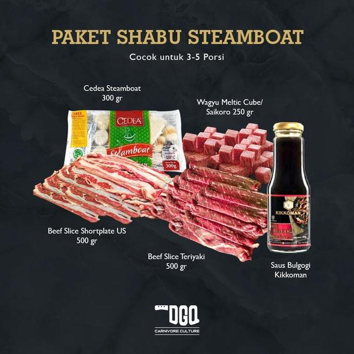 Paket Slice Beef Grill Shabu Steamboat Dagingqu Bandung