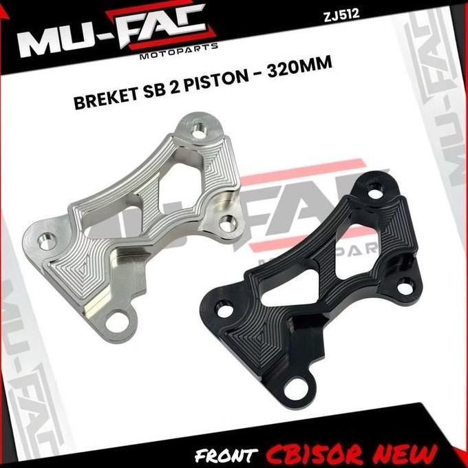 Breket Kaliper 2 Piston Depan Cb150R New Uk 320Mm Breket Samurai Brake / Axial Nolan Allshop