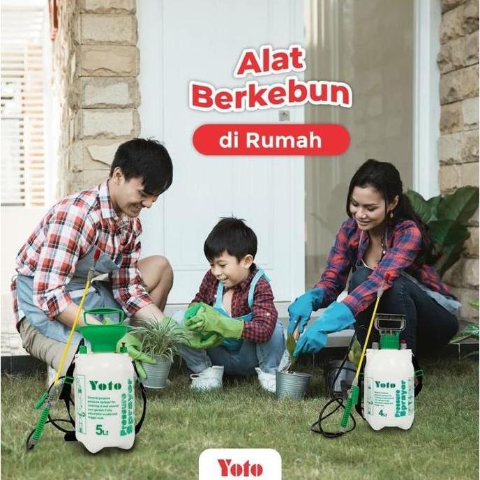 Sprayer Alat Semprot Bertekanan Semprotan Tanaman - YOTO 4 LITER