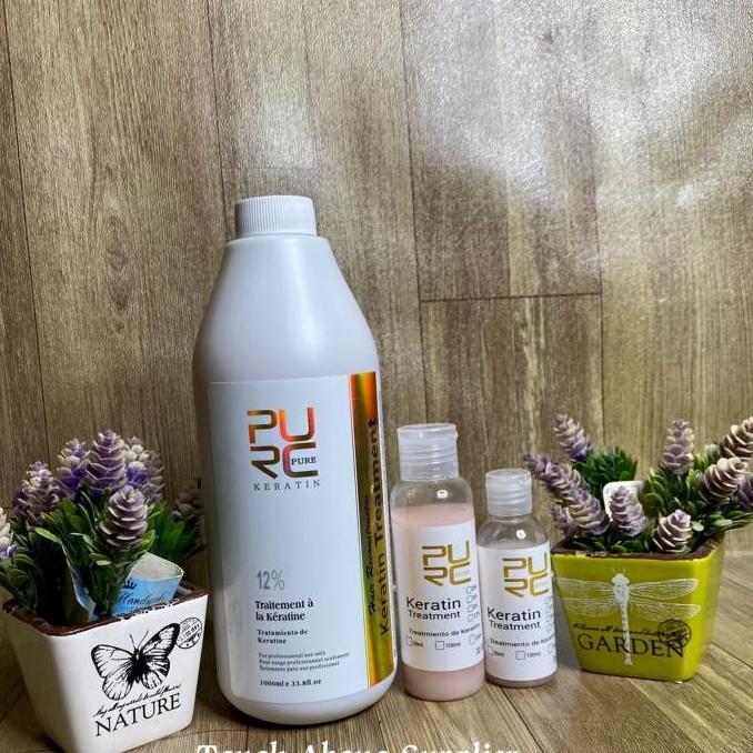 Janjuko_3 - PURE PURC Keratin Treatment 12% untuk Rambut Rusak Parah 100ml Perawatan Haircare Shampo