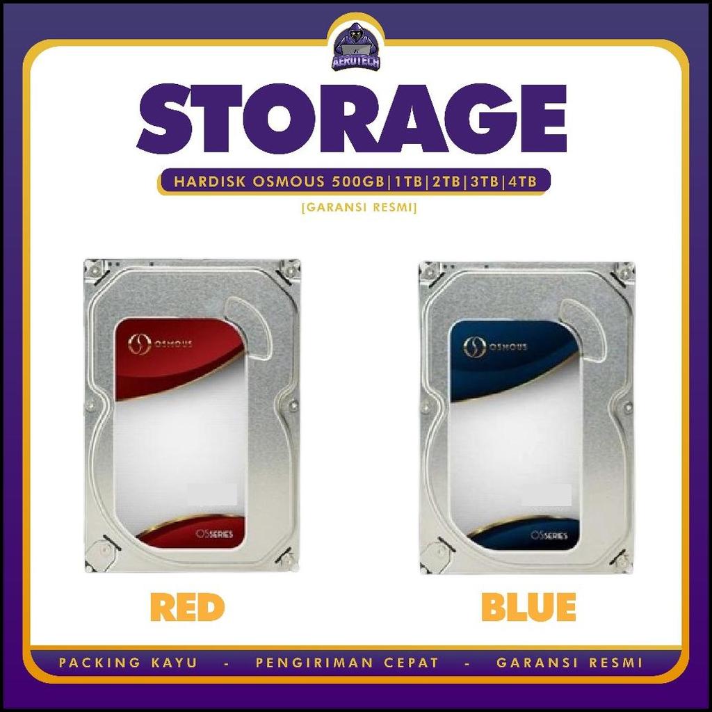 Hardisk Osmous 500Gb | 1Tb | 2Tb | 3Tb | 4Tb Internal Sata 3.5" Garansi Resmi 1 Tahun
