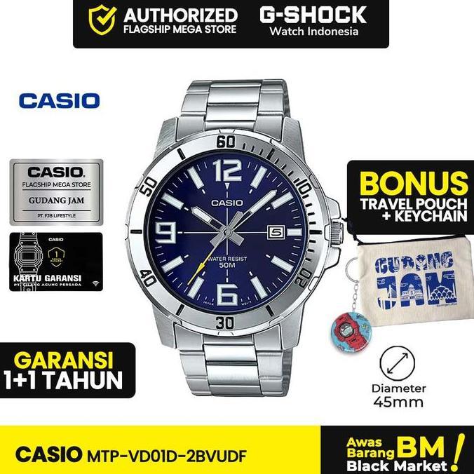 Ready Casio General Mtp-Vd01D-2Bvudf Mtp-Vd01D Mtp-Vd01 Mtpvd01D Mtp Vd01D Watches Men | Original 10