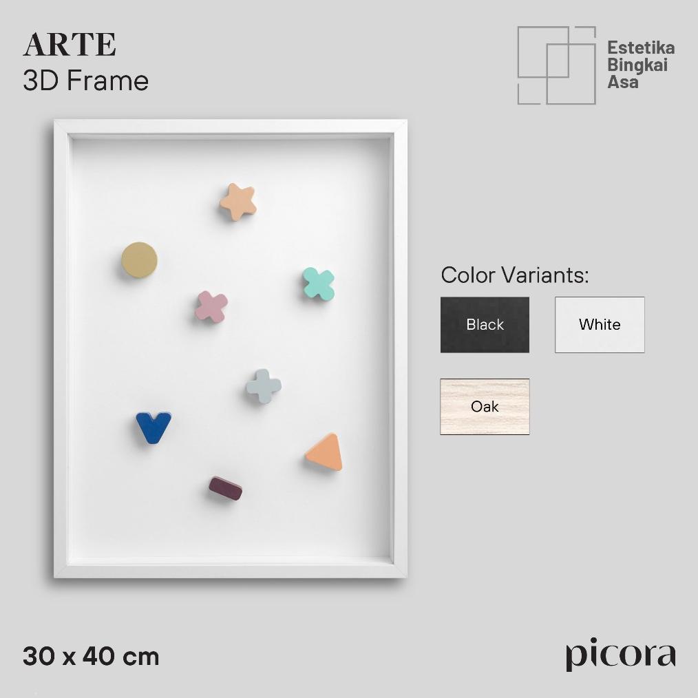 TERBARU 2026 [PICORA SURABAYA] PICORA 3D Frame 30x40cm Gift Bingkai Foto Mahar Kado Scrapbook