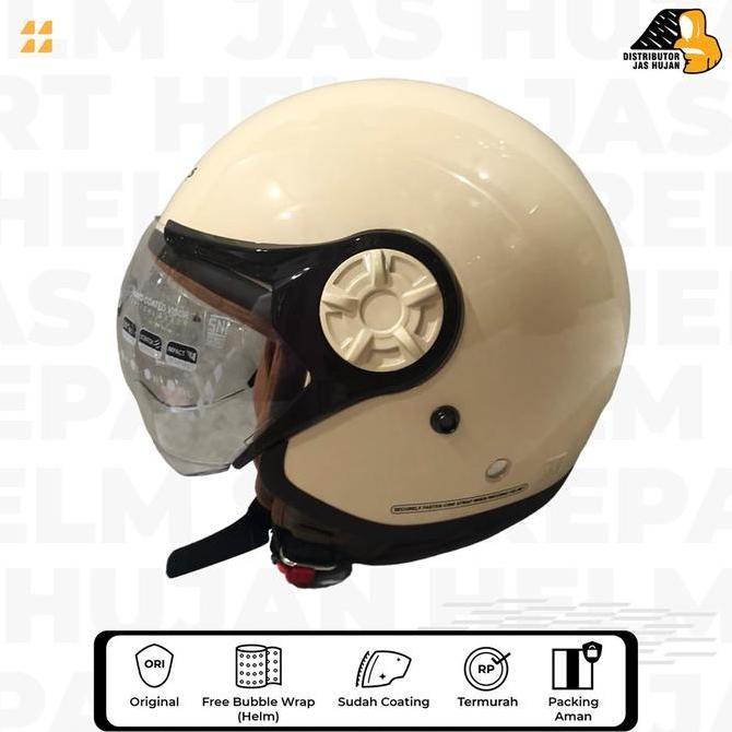 Helm Cargloss Hijab Cream Glossy