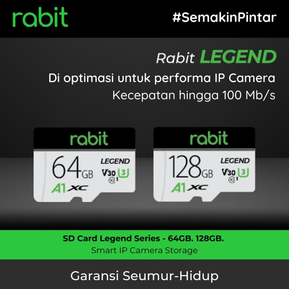 RABIT Micro SD Card 64GB 128GB 100MB/s - Legend Series / Memory Card CCTV / Kartu SD / Kartu Memori