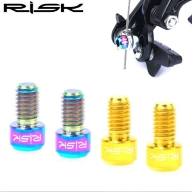 Lansungkirim- Risk Baut Titanium M6 X 10Mm  Baut Titanium U Brake Baut V Brake Sepeda