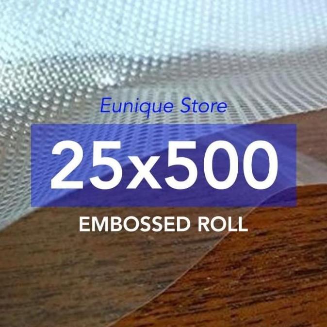 Emboss Vacuum ROLL 25x500 cm / Plastik Vacum Sealer Refill ACE Krisbow