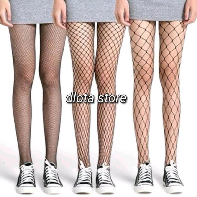 Stoking Jaring Stoking Celana Wanita Jala Motif Jaring Sampai Pinggang Poliester Musim panas Stockin