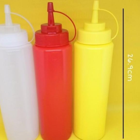 Botol Sauce JD-BSD24 Yellow,Clear,Red Kap: 24oz