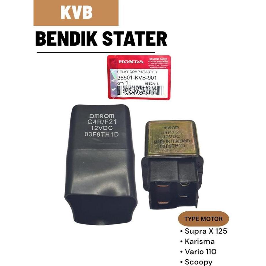 DS134 - Bendik Stater Switch Relay Karisma Vario Supra X 125 KVB Motorcycle Foto Asli