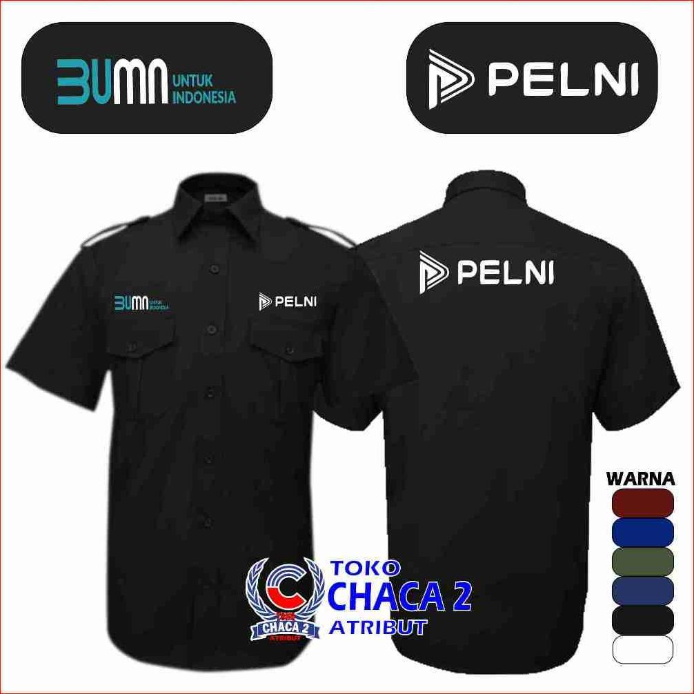 TERPOPULER kemeja pelni lengan pendek / kemeja kapal pelni / kemeja bumn pelni lengan pendek / serag