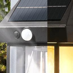 Ookas  Lampu Led Lampu Tenaga Surya Kamar Sorot Lampu Hias Lampu Dinding Outdoor Taman Sensor