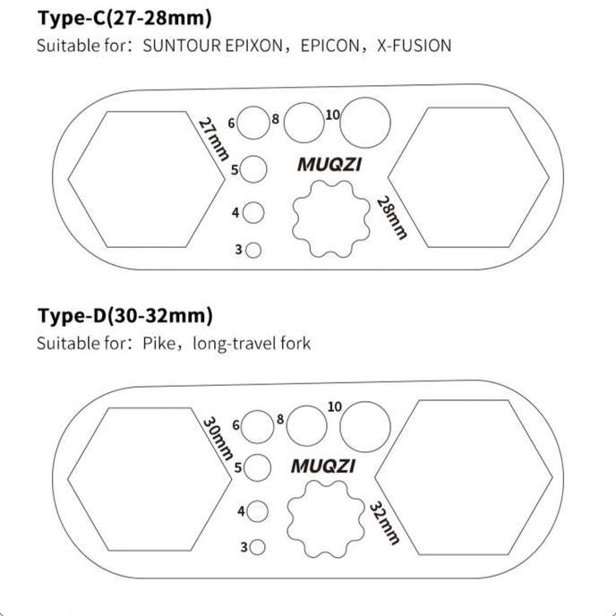 Murah Muqzi Kunci Fork Suntour Epixon Epicon X Fusion Kunci Pembuka Baut Fork Sepeda Non COD