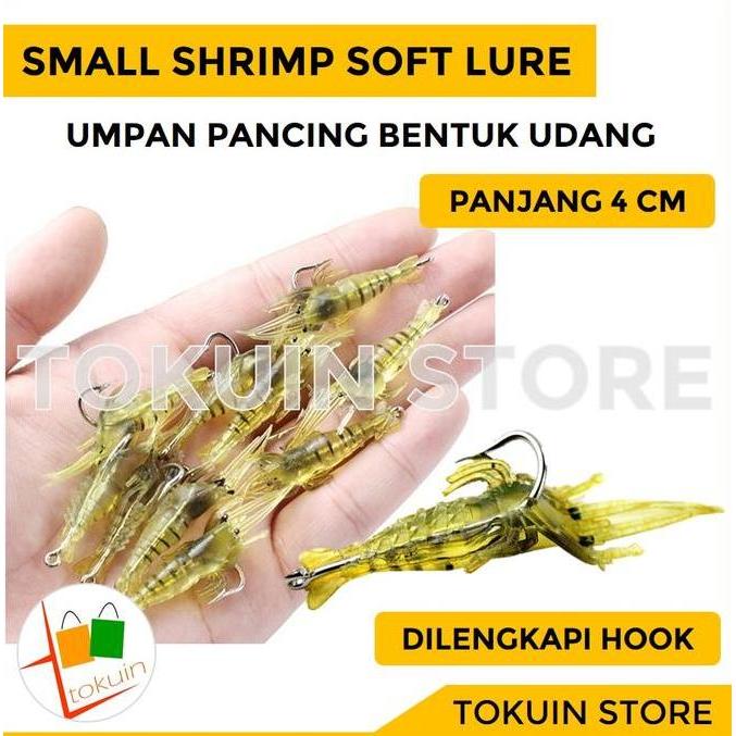 Shrimp Soft Fishing Lure Bait Umpan Casting Udang Mancing Pancing Ikan