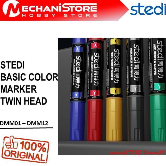 STEDI Basic Color Marker (Water Based) - Alternatif Spidol Akrilik DSPIAE Doloha Hobby Mio MrHobby M
