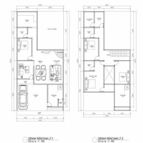 GAMBAR DENAH EXISTING ( GAMBAR AUTOCAD )