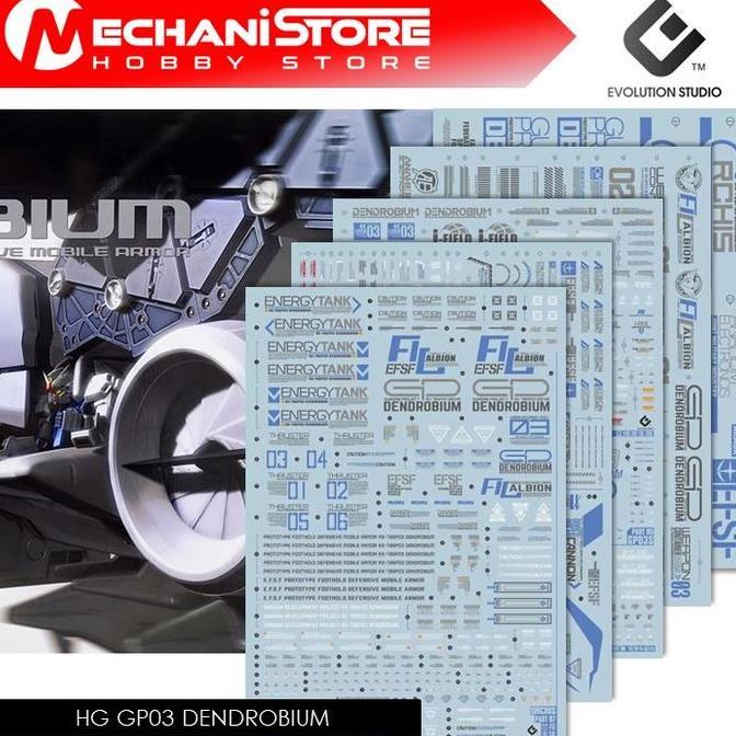 EVO Decal HG - HG28 RX-78GP03 Gundam GP03 Dendrobium