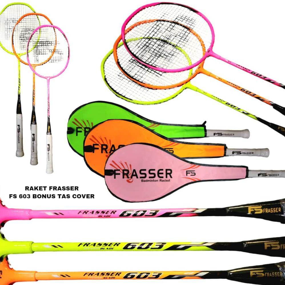 Raket Badminton Raket Bulutangkis Bonus Tas Full Cover FS 603