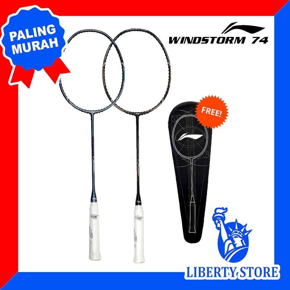 Raket Badminton ORIGINAL LINING WINDSTORM NANO 74 + TAS