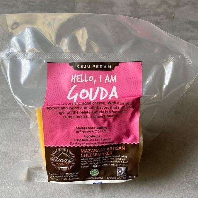 Mazaraat Gouda Grass fed Cheese (Seperti Keju Edam) 100 gr