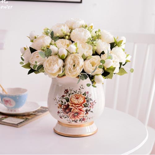 Bunga Peony Jumboo Artificial Flower Bunga Hias Mawar Peony Wedding Backdrop Decoration - AF56