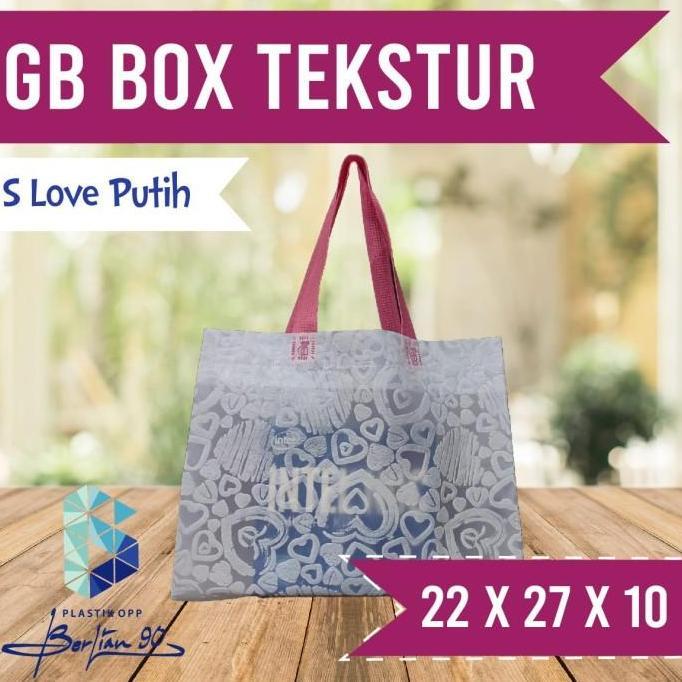 Goodie Bag Spundbond Motif Emboss 22 x 27 x 10 cm Tas Hajatan