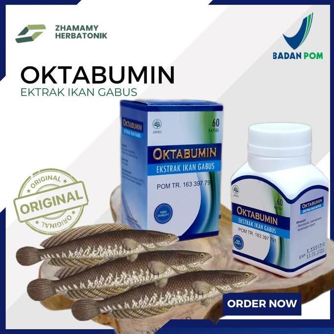 Oktabumin|Kapsul Ekstrak Ikan Kutuk/Gabus|Bagus Tuk Luka Pasca Operasi Allshop