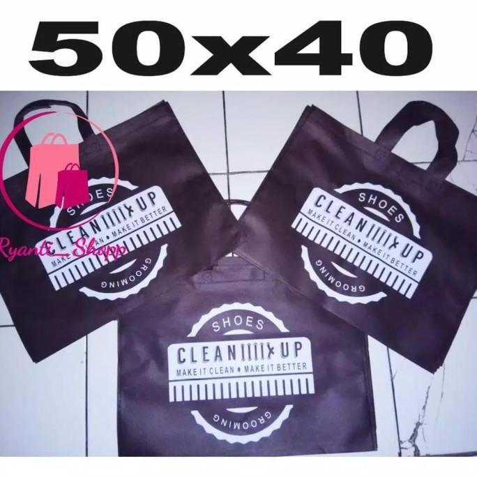 50x40 cm Tas Kain / Spunbond / Goodie Bag / Kantong / sablon 1 sisi 1