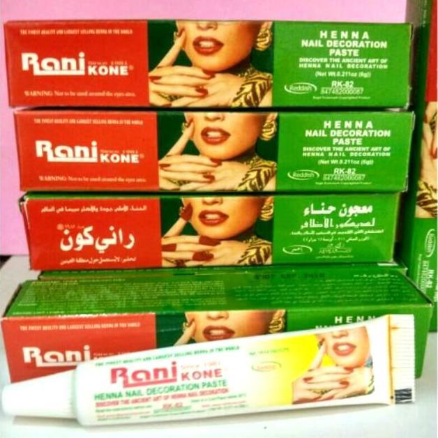 Pacar Kuku Rani Kone Merah Asli Best Quality