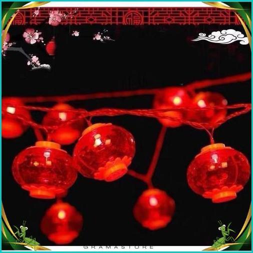 Lampu LED string hiasan lampu imlek/ornamen imlek/lampion imlek/lentera imlek Diskon Awal Tahun