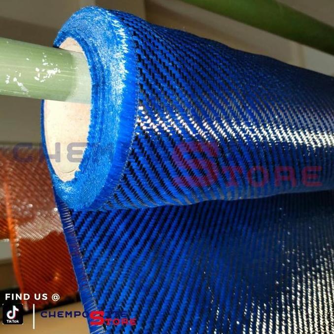 Promo serat karbon hybrid fabric carbon merah kuning biru oren Diskon