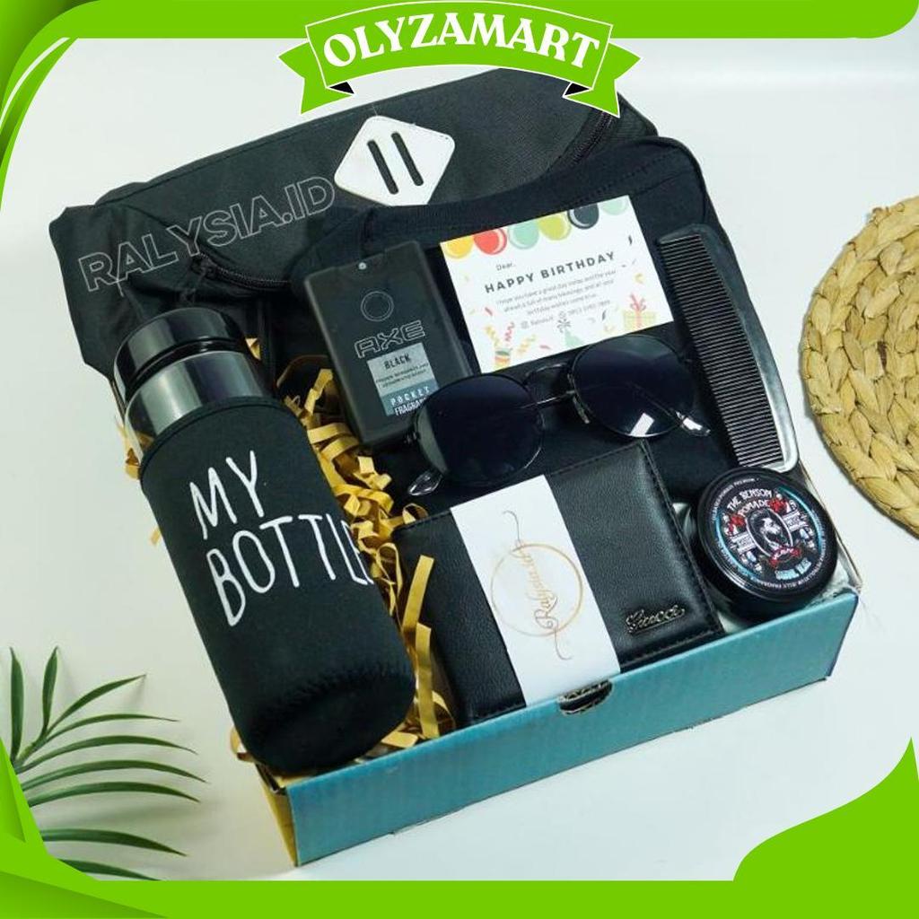 Ralysia.Id Exclusive Men Gift Box/ Hampers Cowok/ Kado Wisuda/ Kado Pacar/ Kado Cowok/ Gift Box Cowo