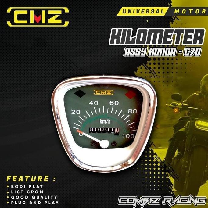Promo Kilometer C70 ASSY Standar Speedometer Custom Classic Motor Diskon