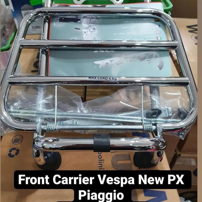 Promo frontrack rak depan vespa px series new px original piaggio front rack Diskon