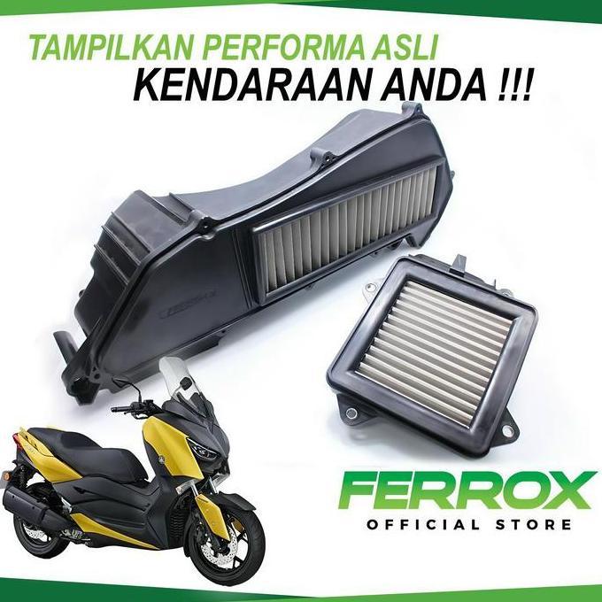 Promo Ferrox Filter Udara Mesin & CVT Yamaha Xmax 250cc (SET) Connected Diskon