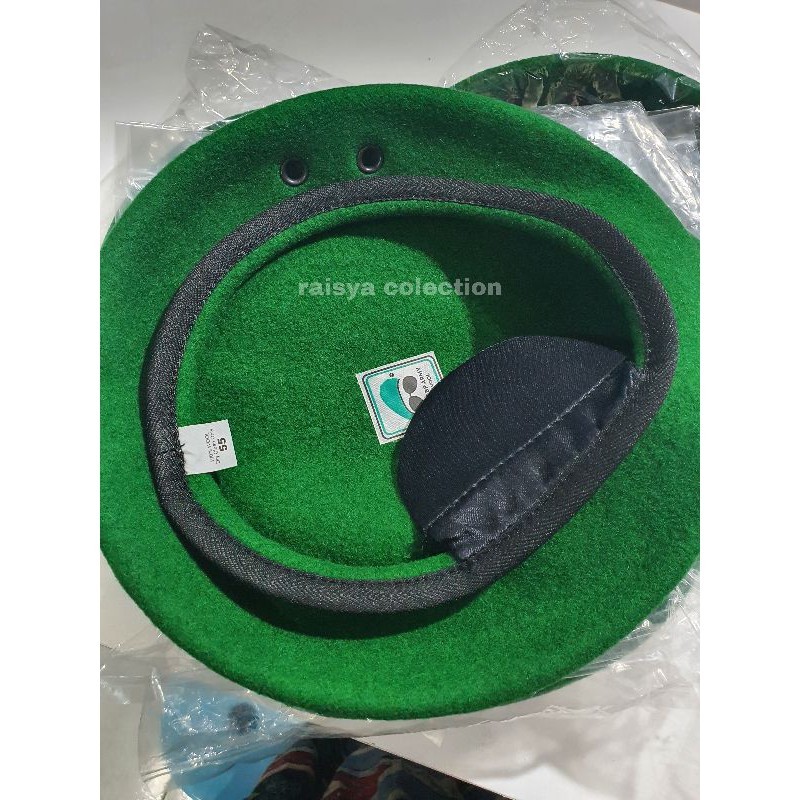 Baret Kacamata Hijau / Baret Kacamata Tni Ad / Baret Kacamata