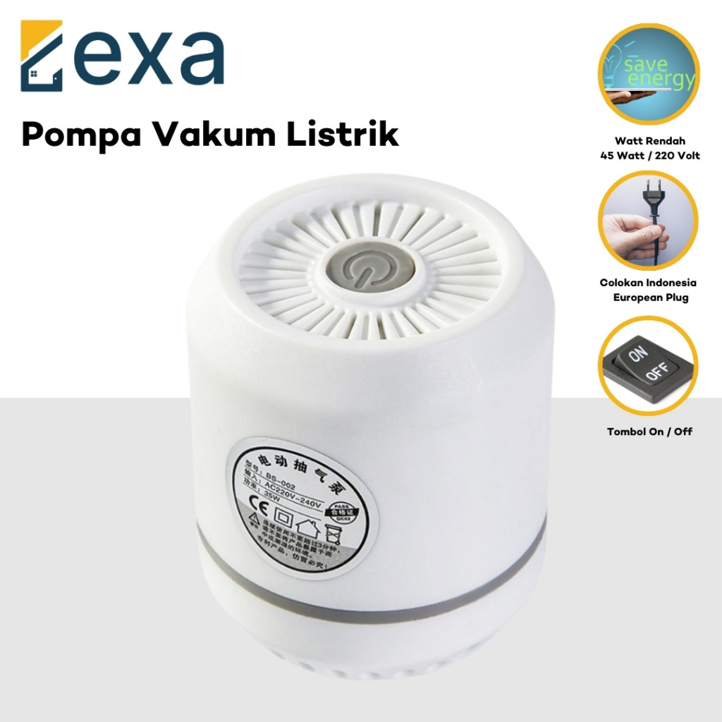 Pompa Elektrik Vakum Pakaian Vacuum Electric Pump Pompa Vakum Baju Selimut Travel Organizer