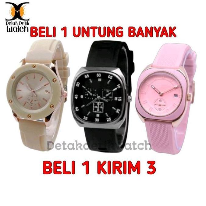 AI94 >> Paket 3 Jam Tangan Cewek Elegan - Varian Berbeda - DetakDetikWatch