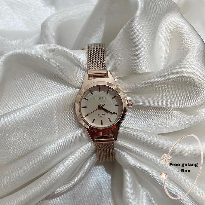 MD14 ~ FAVORICH Jam Tangan Wanita Barsh Tali Rantai Pasir Stainless Steel Mini - Watches