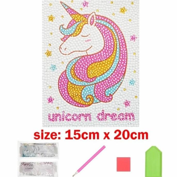 DIY DIAMOND PAINTING KIDS CRAFT ACTIVITY UNICORN LOVER