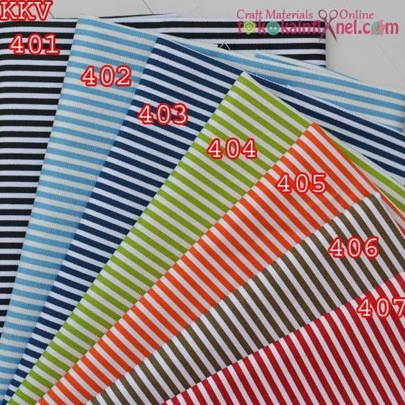 KKV4 Kain Kanvas Motif Garis Sedang Ukuran 48x145cm