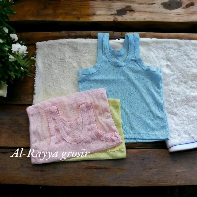 12pcs kaos dalam anak warna motif