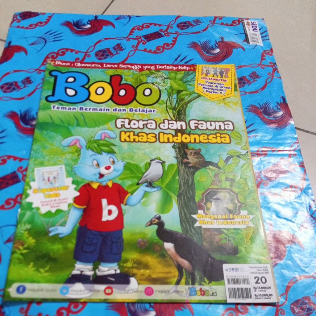 Majalah Bobo Tahun 2020 - Flora dan fauna khas Indonesia