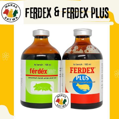FERDEX 100 Ml, FERDEX PLUS 100 Ml, Penambah Darah Anak Babi Zat Besi Hewan Ternak Penguat Stamina, M
