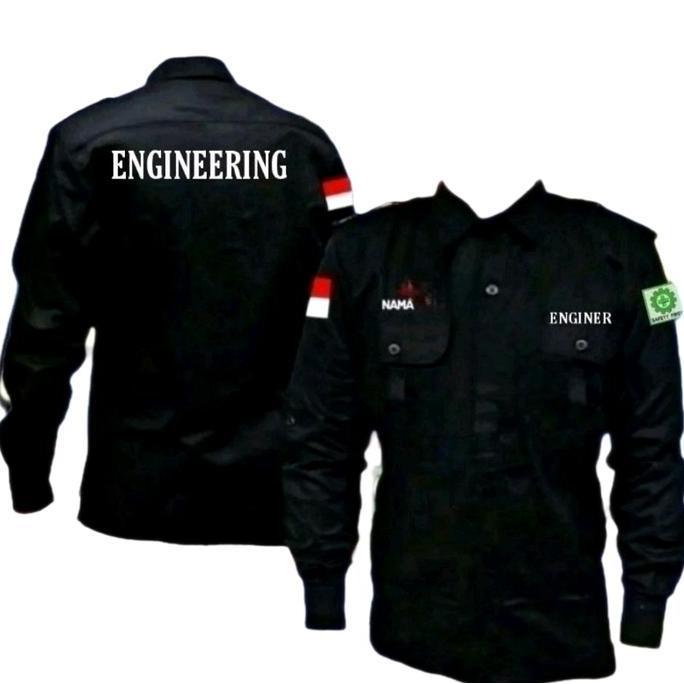KEMEJA PDL ENGINEERING/KEMEJA ENGINEERING FULL BORDIR/SERAGAM ENGINEERING/KEMEJA CUSTUM BORDIR LM